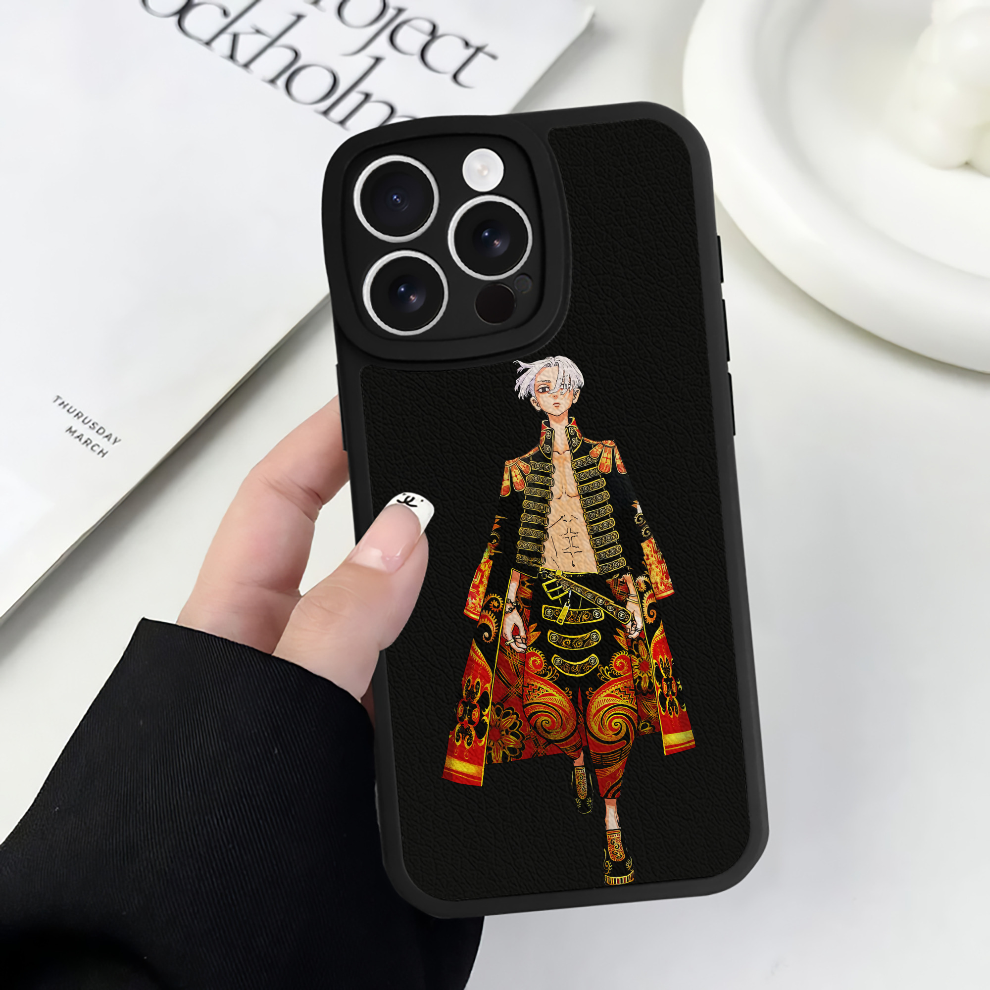 （画像用） 東京リベンジャーズ Tokyo Revengers 【iPhone 16シリーズ対応】シリコンスマホケース（レザー調） 材質：シリコン